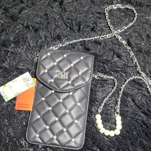 Badgley Mischka Pearl Phone/Card bag